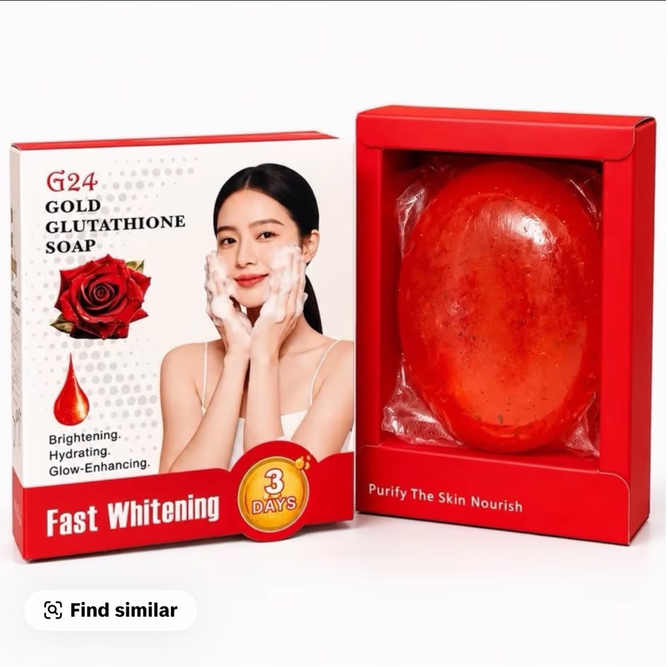 G24 Gold Glutathione 3Days Fast Whitening Bar Soap