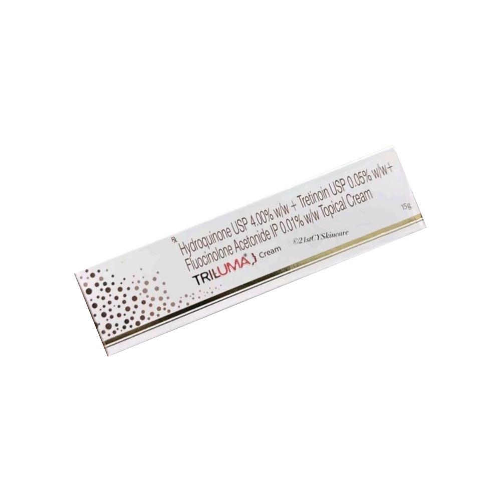 Triluma Hydroquinone USP 4.00% W/W + Tretinoin USP 0.05% W/W + Fluocinolone Acetonide IP 0.01% W/W Topical Cream - 15g