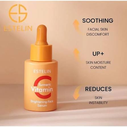 Estelin Tumeric Vitamin Brightening Face Serum - 30ml
